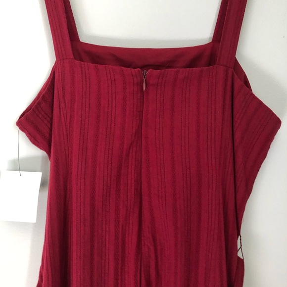 Lulus Red Boho Midi Dress with Pompom Trim - Picture 7 of 15